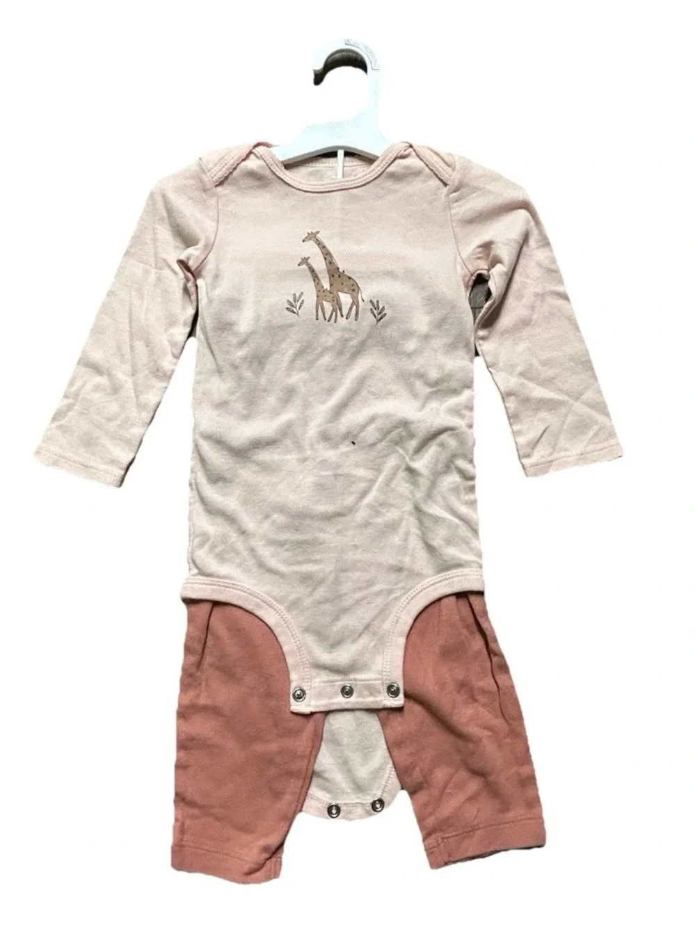 NWT Toddler Girl Clothing Bodysuits Pants Giraffes Size 12-18 Months